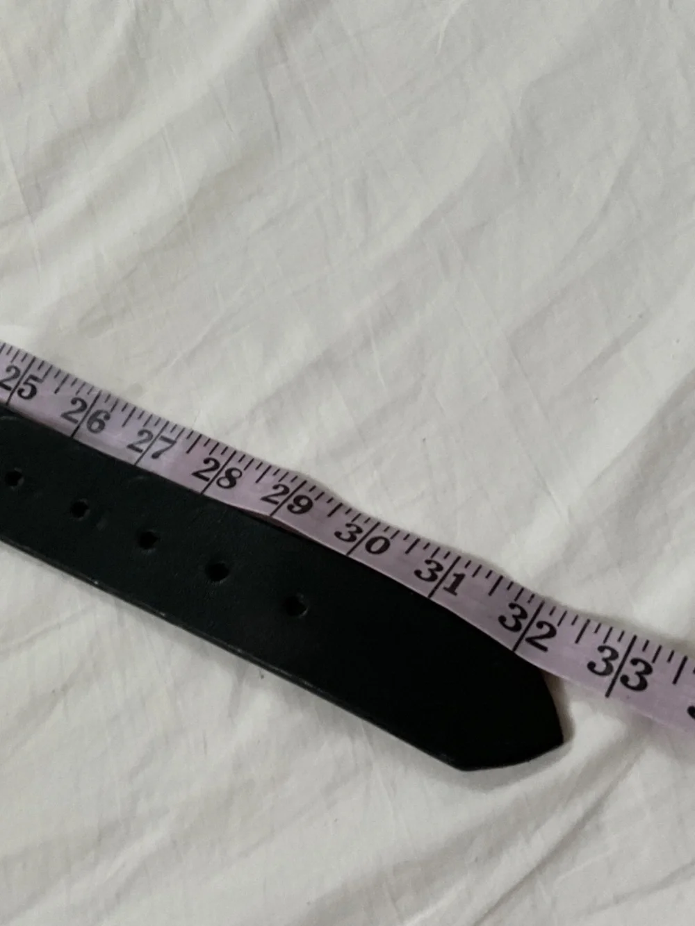 TORY LEATHER Brass Spur Buckle Belt Black 28”